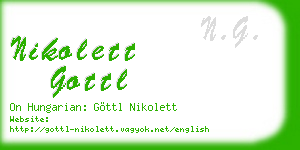 nikolett gottl business card